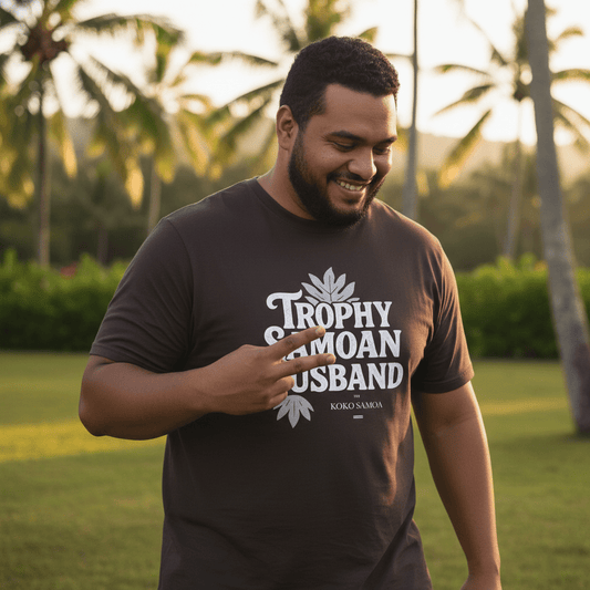 Soft Men's Tee - Trophy Samoan Husband - USA - The Koko Samoa