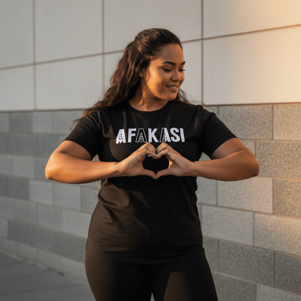 Unisex soft tee by The Print Bar featuring Afakasi design, casual fit, in a comfortable fabric, suitable for all genders.