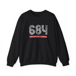 Unisex Heavy Sweatshirt - American Samoa 684 - Personalised - USA - The Koko Samoa