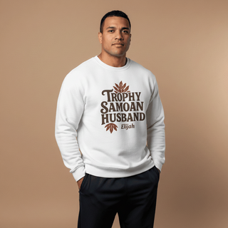 Unisex Heavy Sweatshirt - Trophy Samoan Husband - Personalised - USA - The Koko Samoa