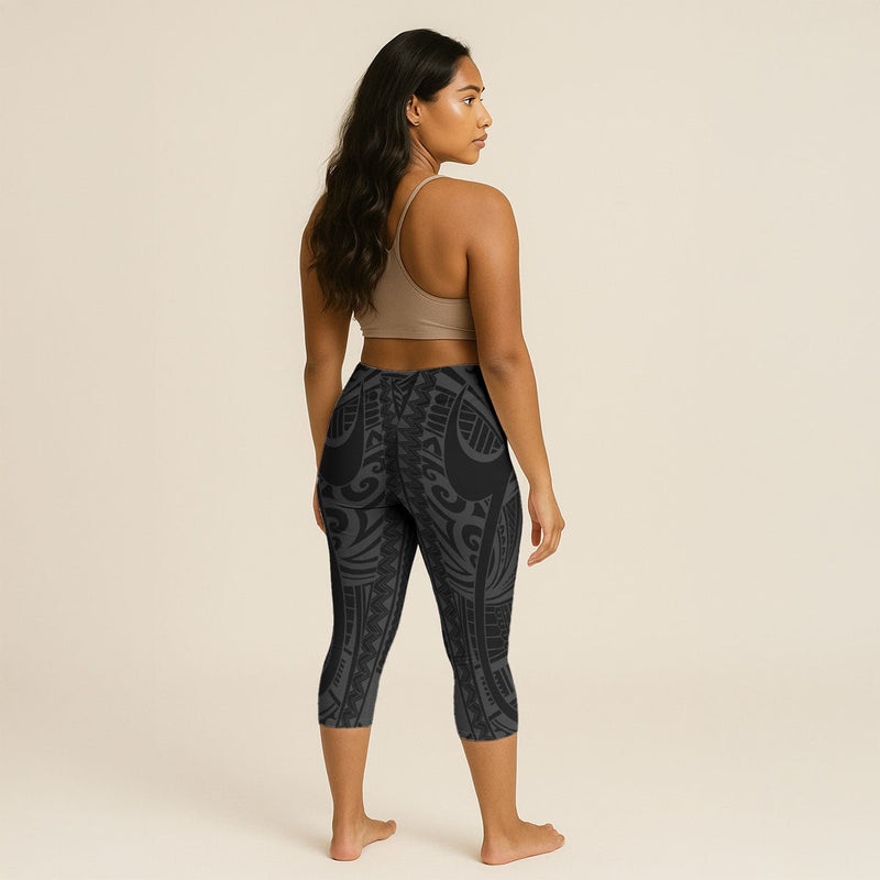 Women's Capri Leggings - Warrior - AU/NZ/USA - The Koko Samoa