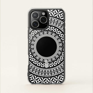 PasifikaOne MagSafe clear case for iPhone 16, featuring Tongan design, transparent protective shell for AU, NZ, and USA markets.
