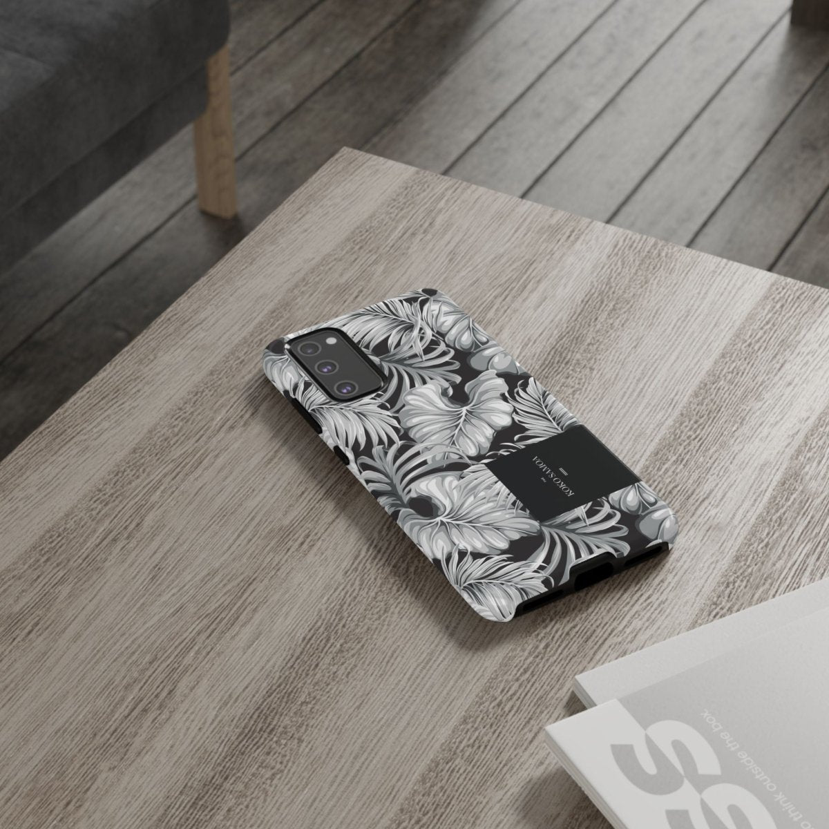 Samsung Galaxy S25 tough phone case by WOYC in Falealili Shades with glossy finish, designed for durability and style.