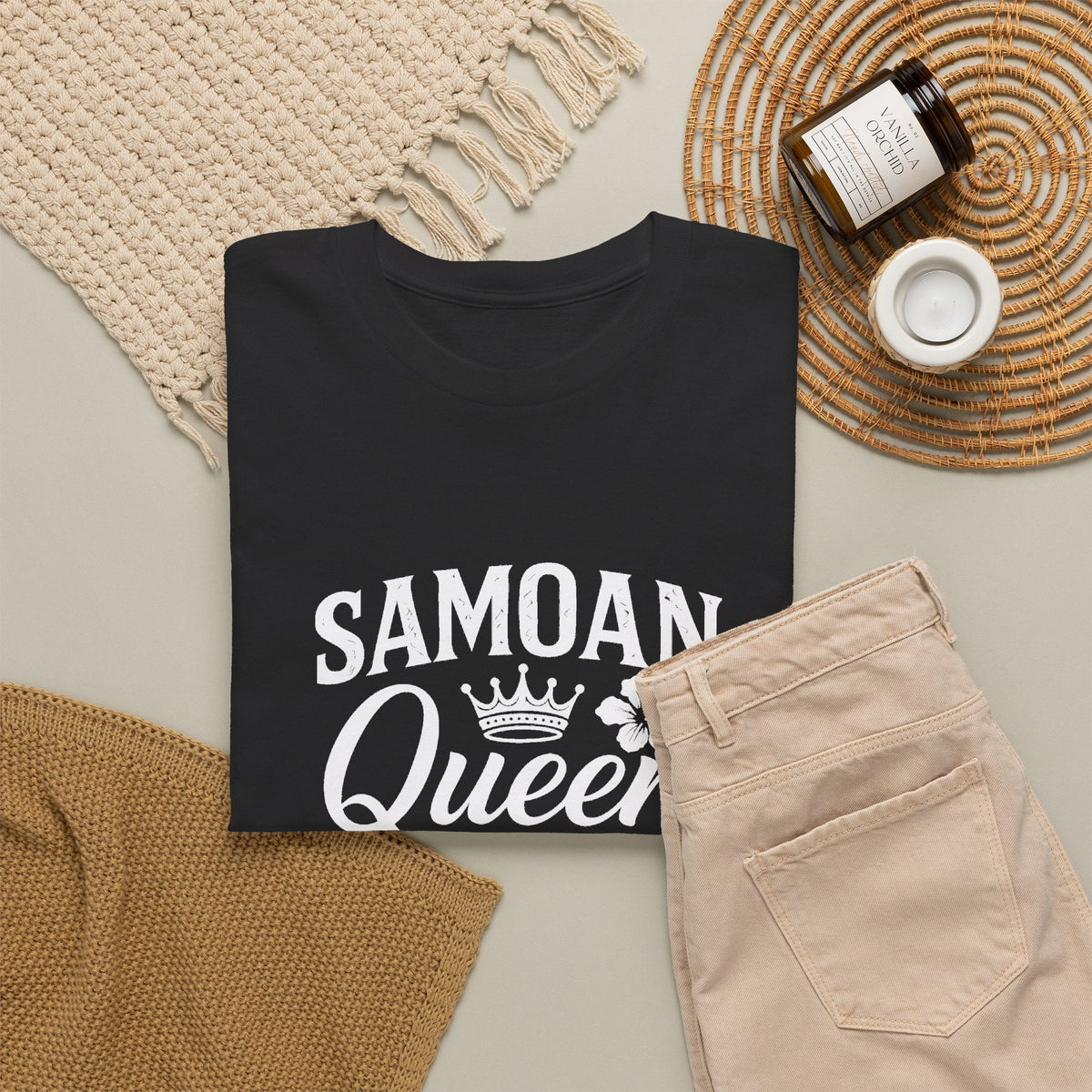 Samoan Queen heavyweight unisex tee