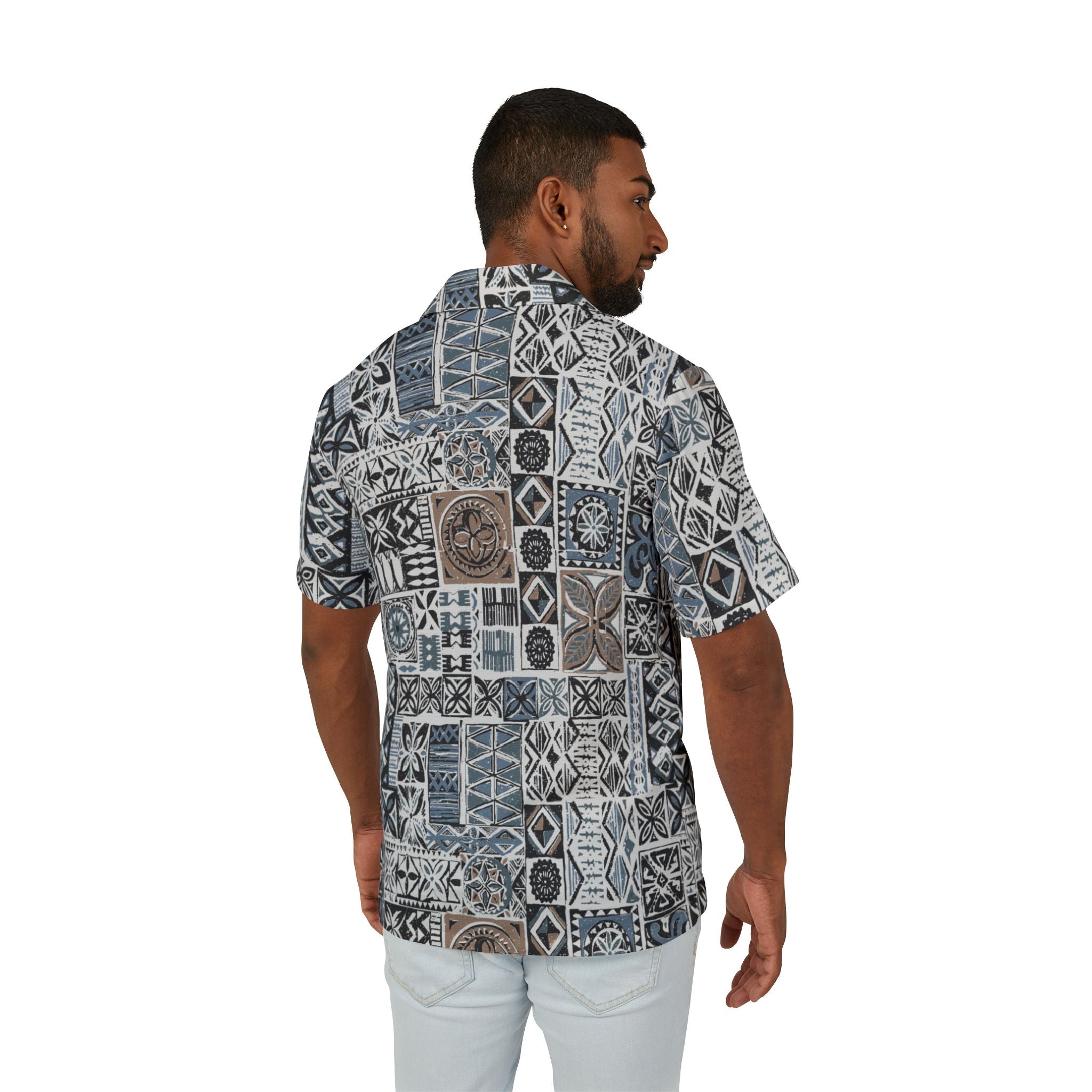 Hawaiian Camp Shirt - Elei Steel - AU/NZ/USA
