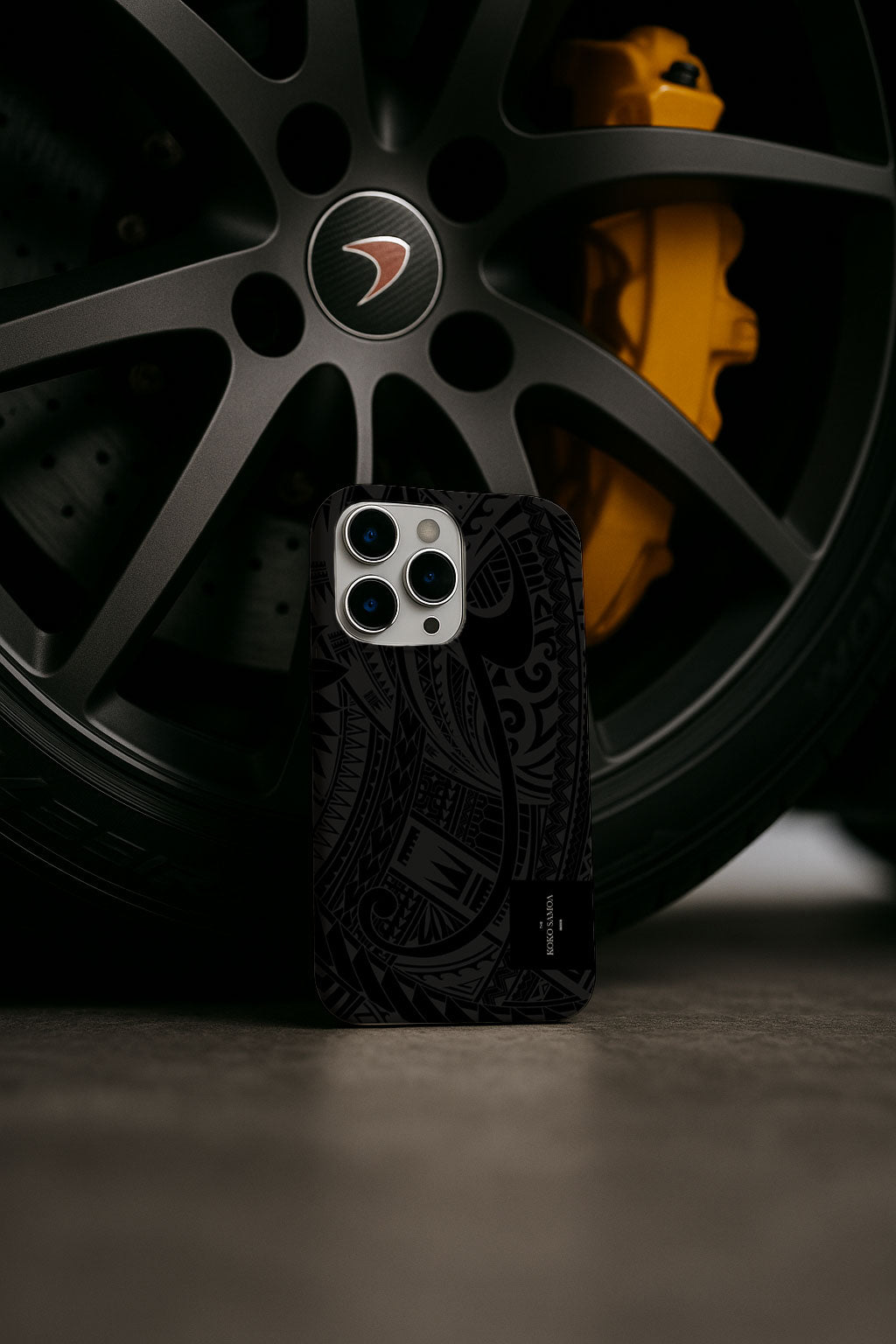 WOYC Warrior tough phone case in black with rugged design, offering durable protection for smartphones.