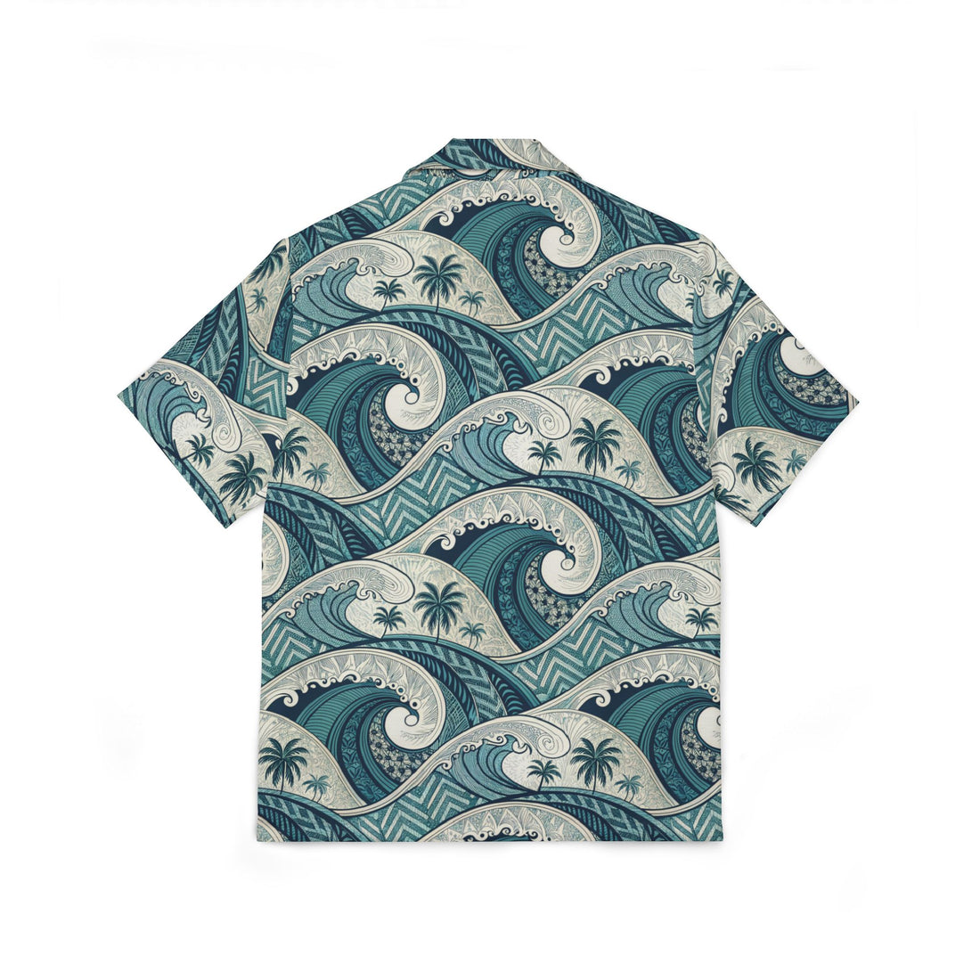 Hawaiian Camp Shirt - Blue Waves - AU/NZ/USA