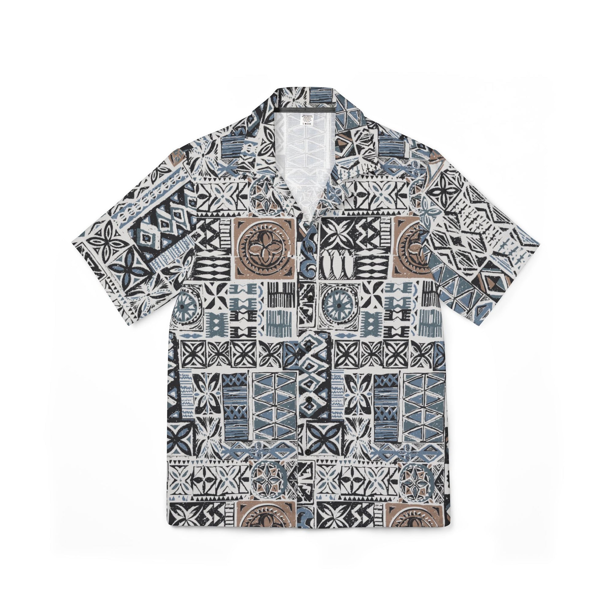 Hawaiian Camp Shirt - Elei Steel - AU/NZ/USA