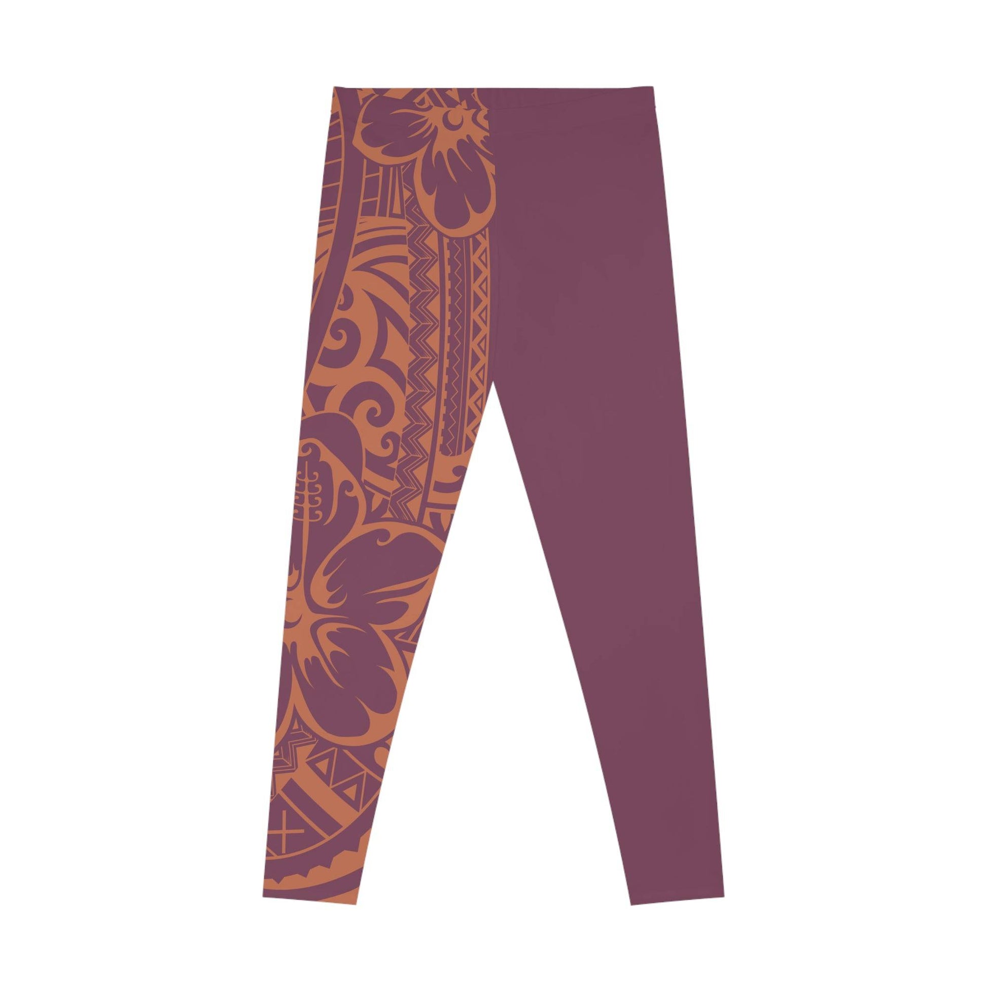 FYBY IslandFlex mid-rise leggings in Bloom Brandied Melon, front view showing comfortable fit and vibrant color.