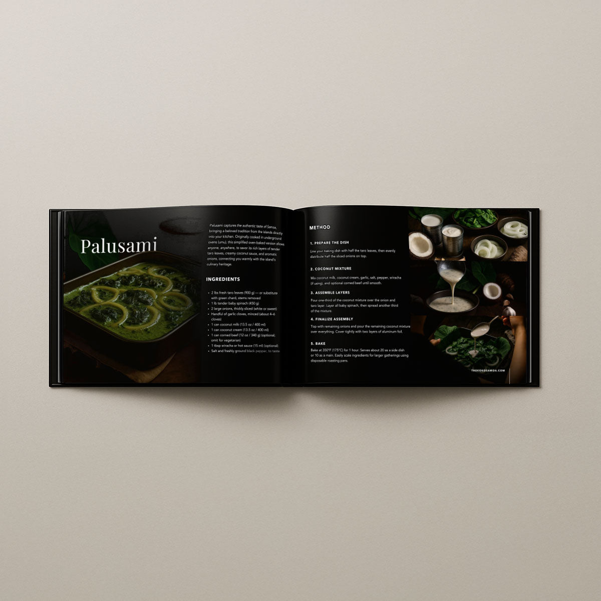 Hardcover A4 - Samoan Delights: 24 Samoan Recipes Cookbook Expanded Edition - Vol1 + Vol2 Combined - AU/NZ/USA