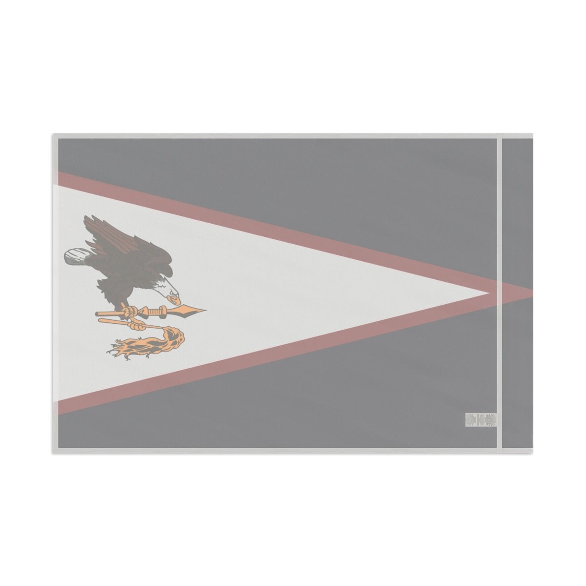 American Samoan flag home decor by Colorway, featuring vibrant red, white, and blue colors with star and island symbols.