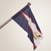 American Samoan flag home decor by Colorway, featuring vibrant red, white, and blue colors with traditional emblem design.