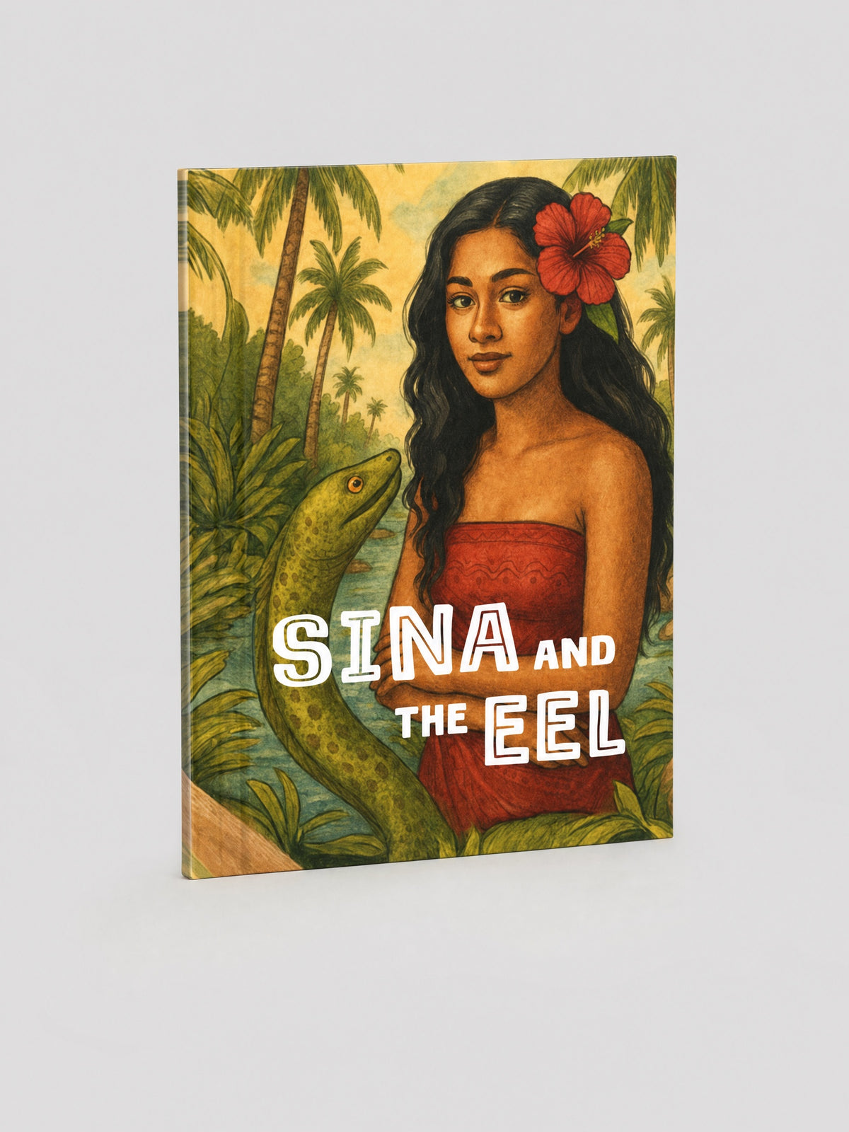 Softcover Book - Sina & The Eel on a light grey studio background