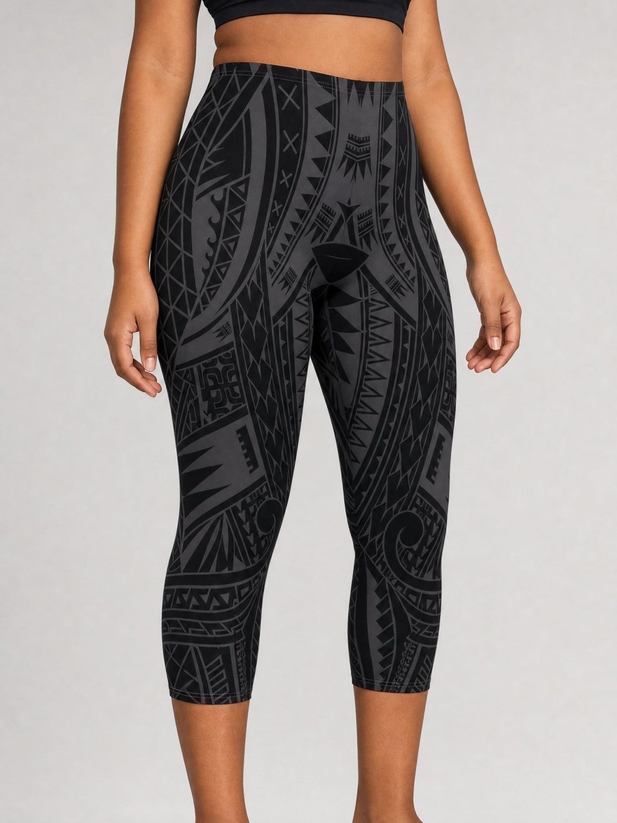 Casual Capri Leggings - Warrior - AU/NZ/USA - The Koko Samoa