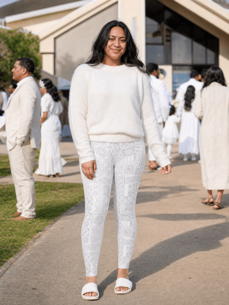 Casual Leggings - White Sunday - AU/NZ/USA - The Koko Samoa