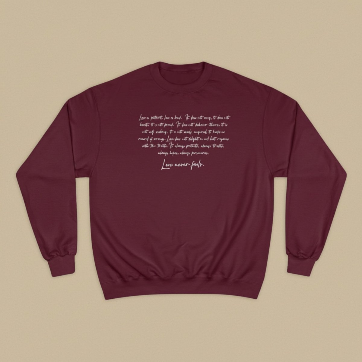 Champion Unisex Sweatshirt - Love Never Fails - AU/NZ/USA - The Koko Samoa