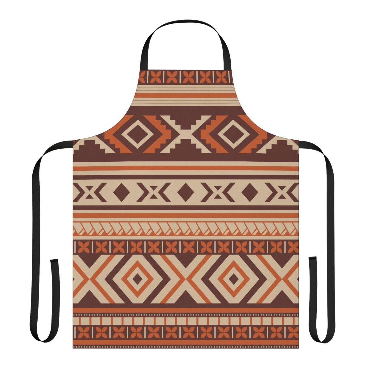 Black Siapo apron by Colorway, one-size apron with traditional Polynesian-inspired design, suitable for AU, NZ, and USA wear.