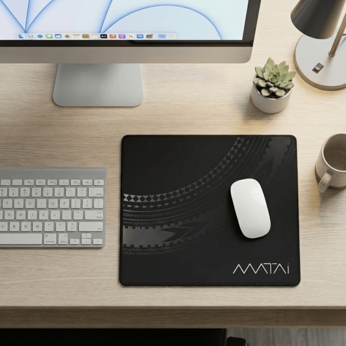 Colorway Matai personalized desk mat, 14x12 inches, a stylish home decor accessory for AU, NZ, and USA offices or workspaces.
