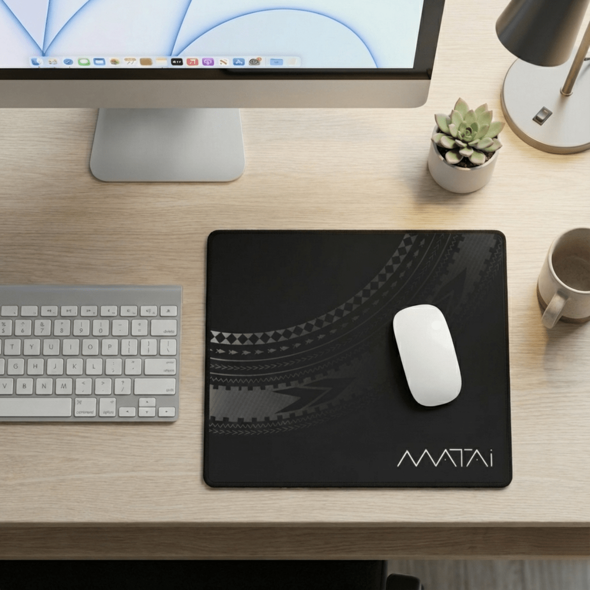 Colorway Matai personalized desk mat, 14x12 inches, a stylish home decor accessory for AU, NZ, and USA offices or workspaces.