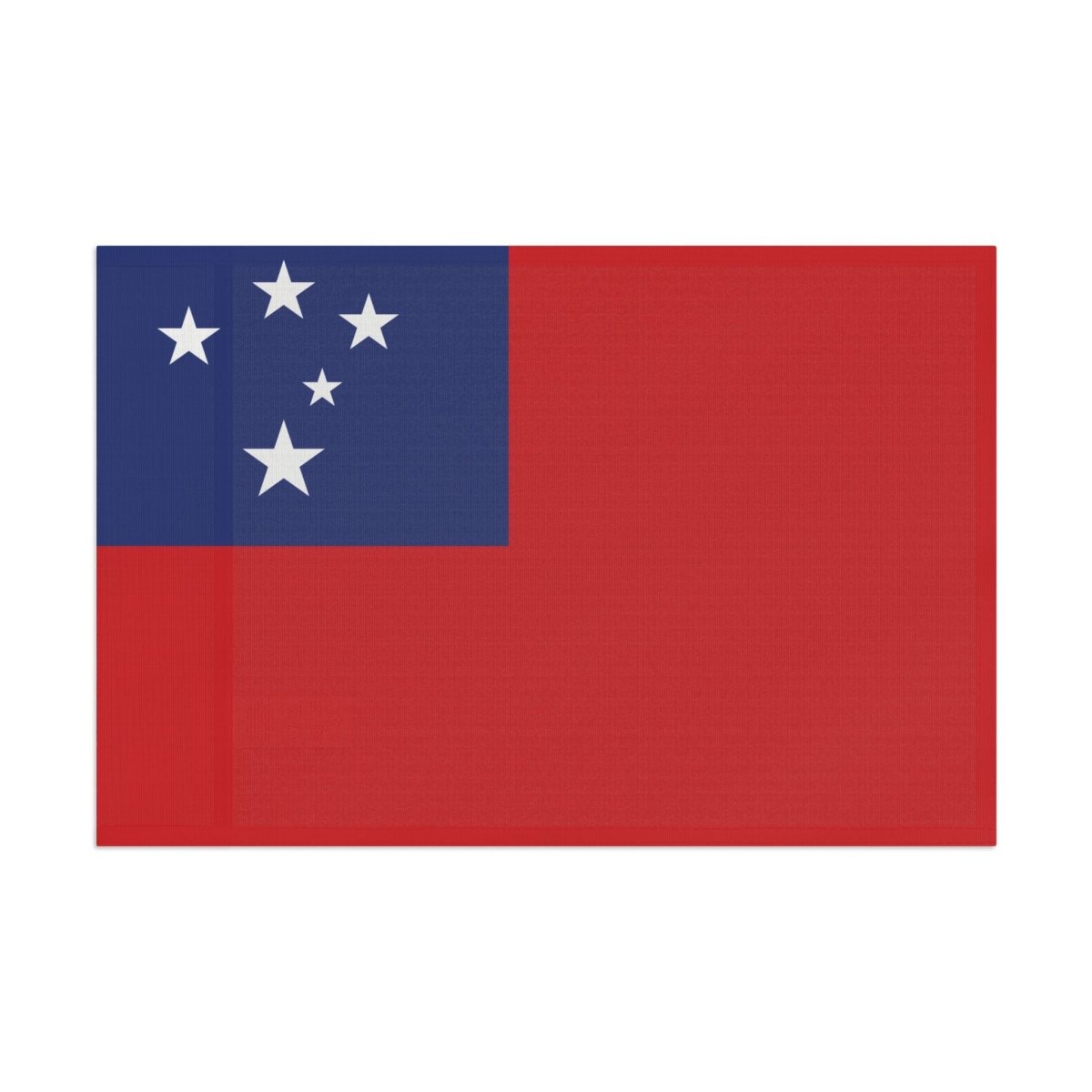 Colorway Samoan flag home decor print featuring the AU and USA flags, 18x12 inches, suitable for wall display.