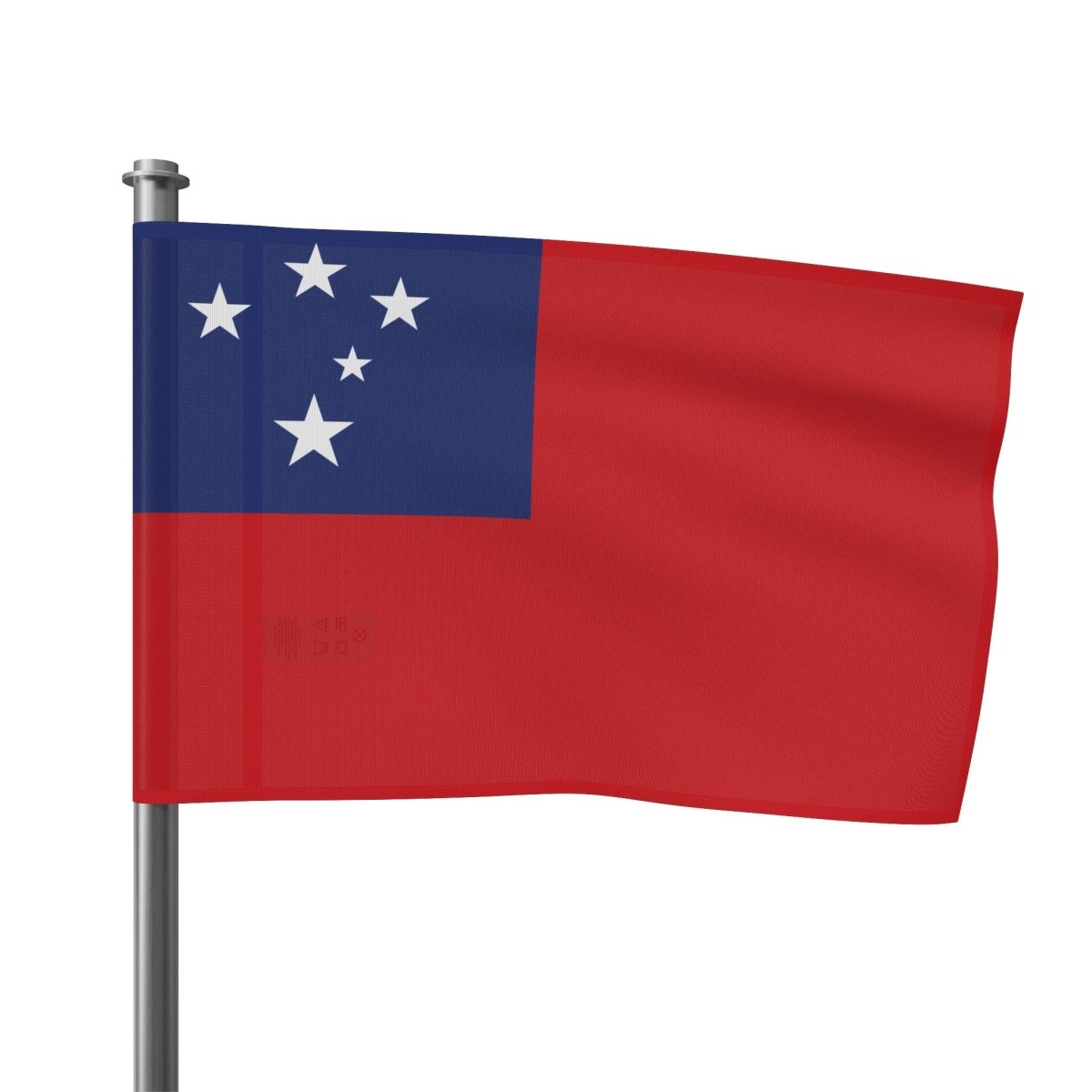 Samoan flag home decor piece by Colorway featuring the AU and USA flag design, suitable for wall display or decoration.