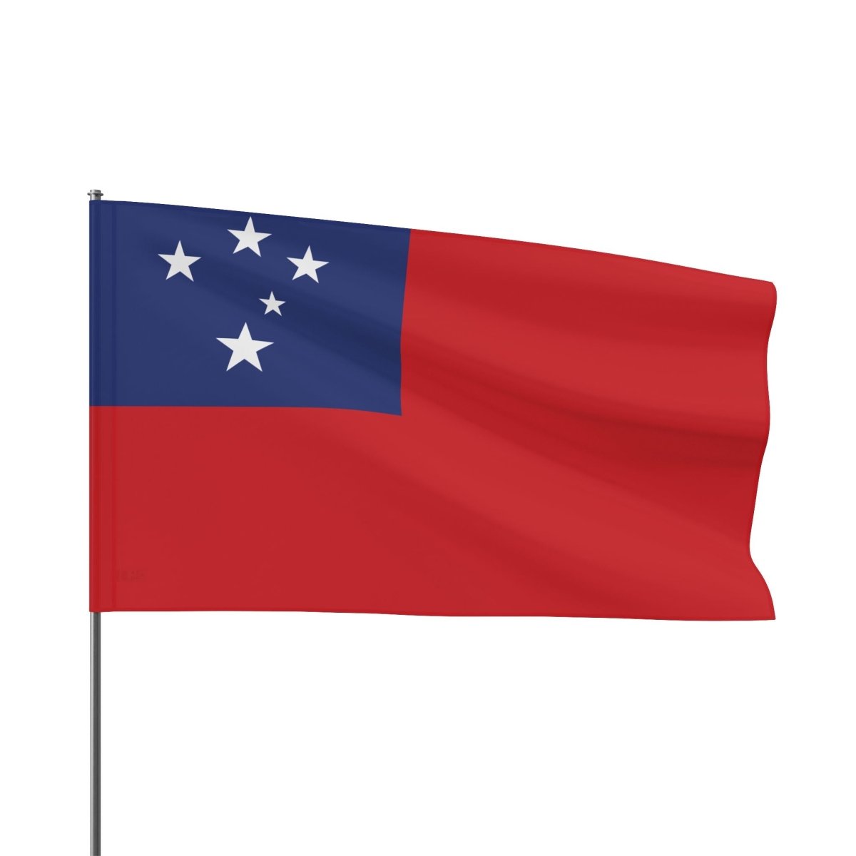 Small Samoan flag home decor by Colorway, featuring AU and USA flags, suitable for wall display or decoration.