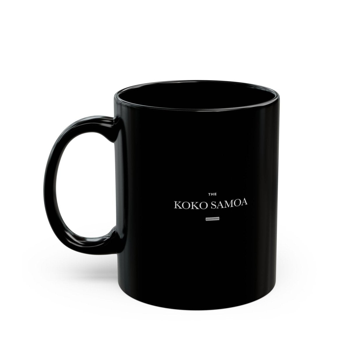 LimaLuxe™ 11oz mug featuring "Straight Outta Samoa" design, made by District Photo, with a white ceramic surface and printed text.
