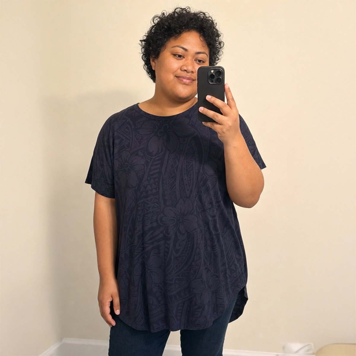 Dolman Tee - Blue Bloom - AU/NZ/USA - The Koko Samoa