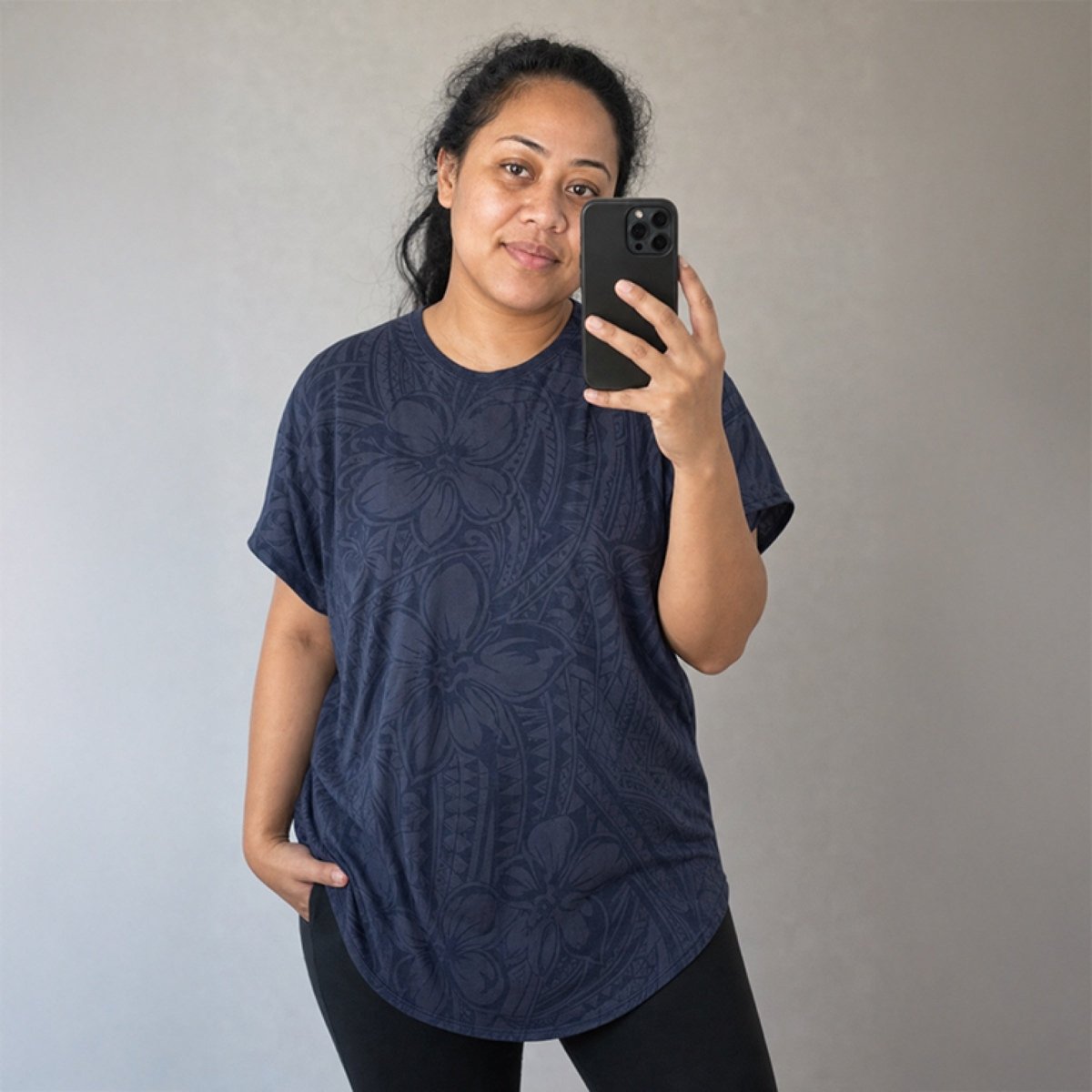 Dolman Tee - Blue Bloom - AU/NZ/USA - The Koko Samoa