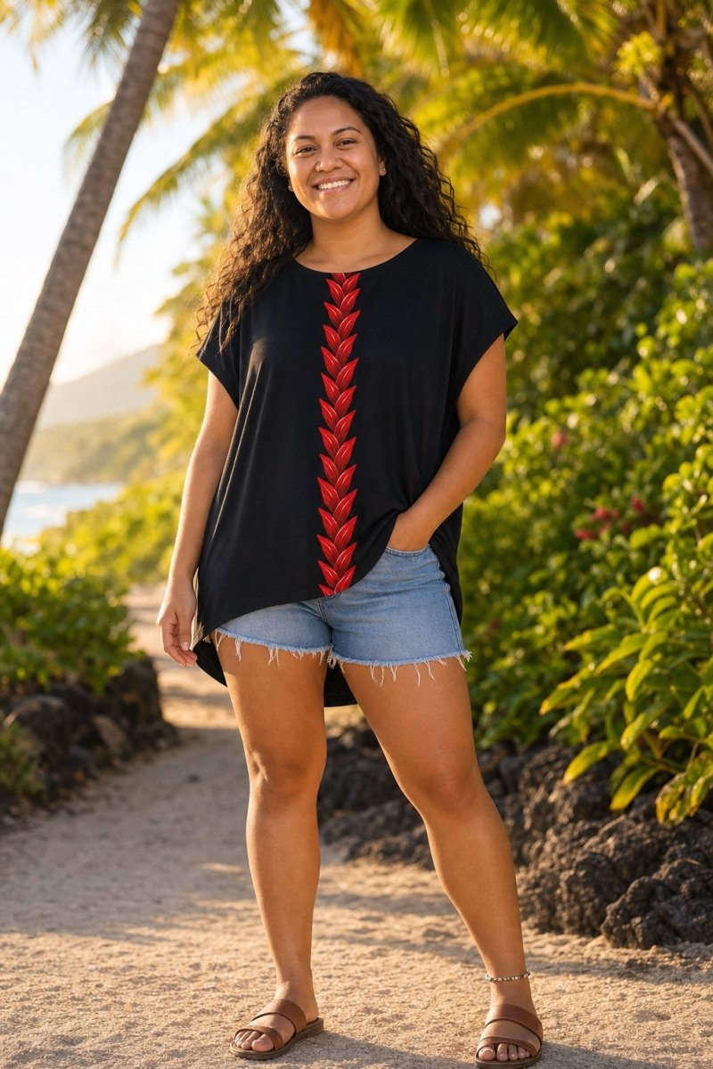 Dolman Tee - Ula Fala - AU/NZ/USA - The Koko Samoa