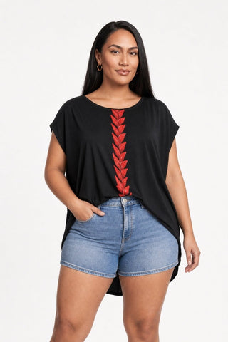 Dolman Tee - Ula Fala - AU/NZ/USA - The Koko Samoa