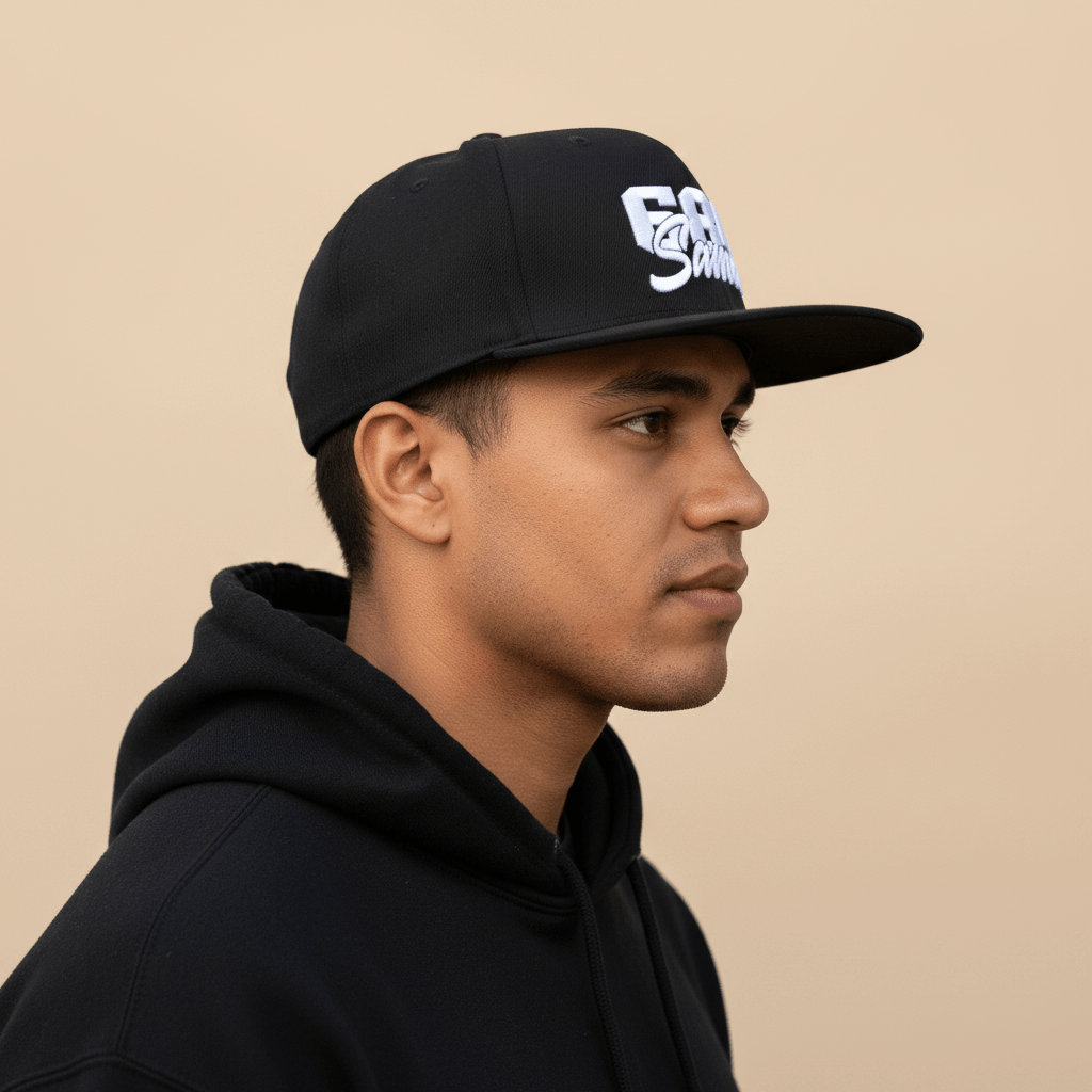 Flat Bill Snapback Hat - 684 Samoa - Black Embroidery - AU/NZ/USA - The Koko Samoa