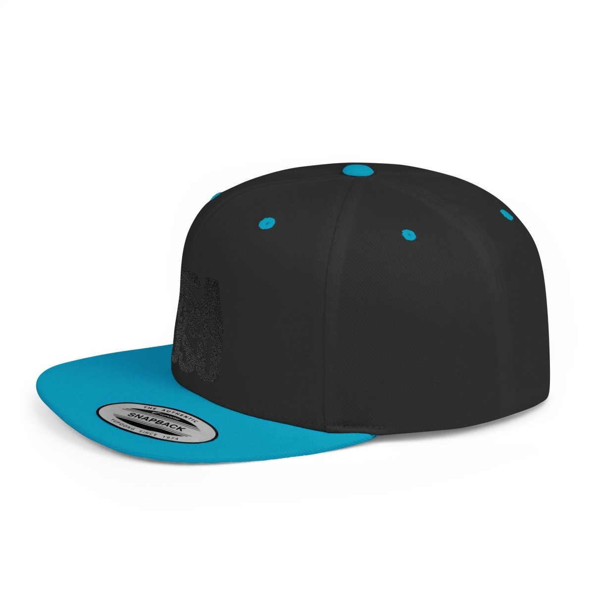Flat Bill Snapback Hat - USAUSO - Black Embroidery - AU/NZ/USA - The Koko Samoa