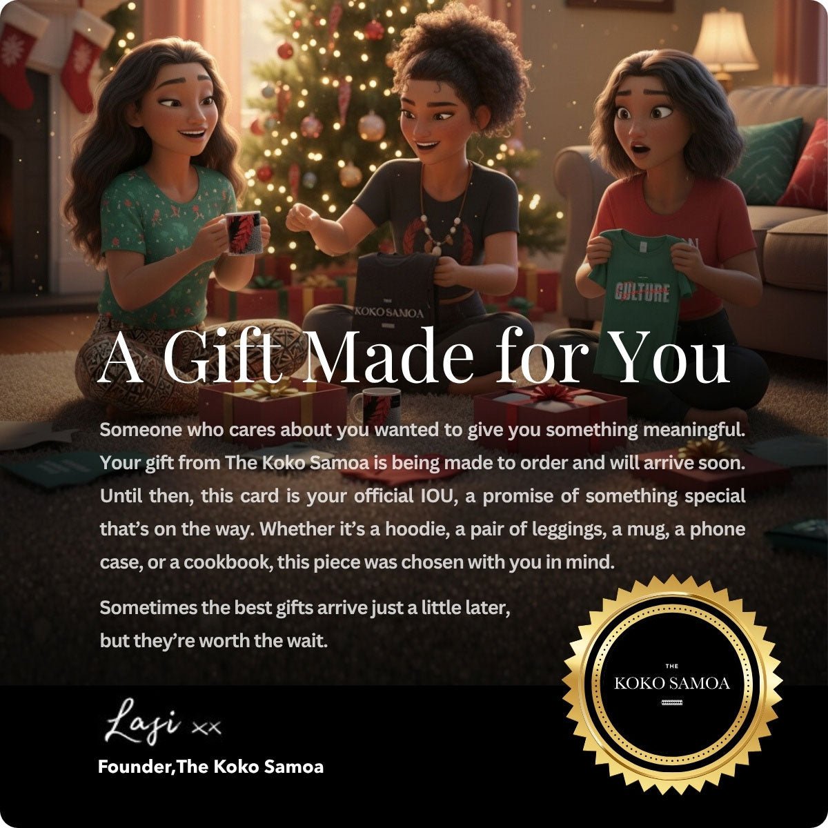 FREE IOU Kit - The Koko Samoa