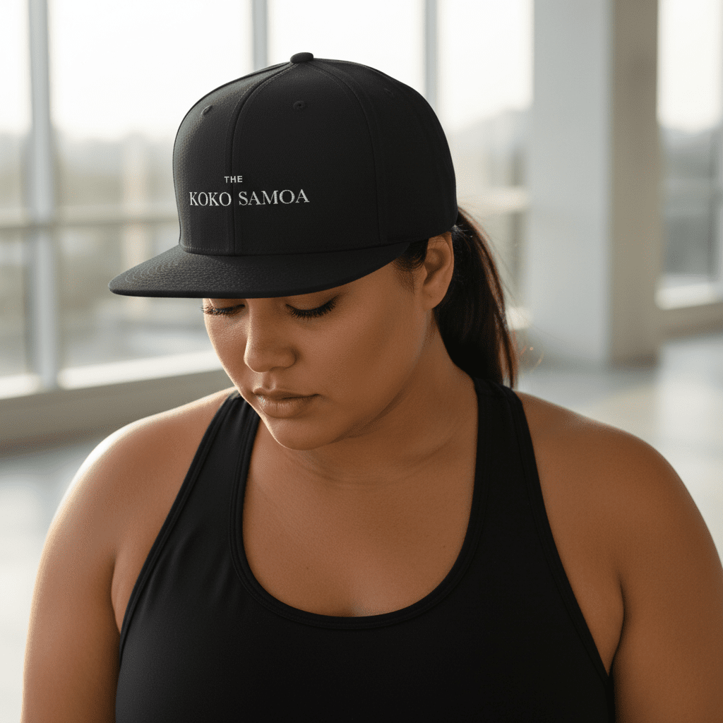 Flat Bill Snapback Hat - Classic - Brand Embroidery - AU/NZ/USA - The Koko Samoa