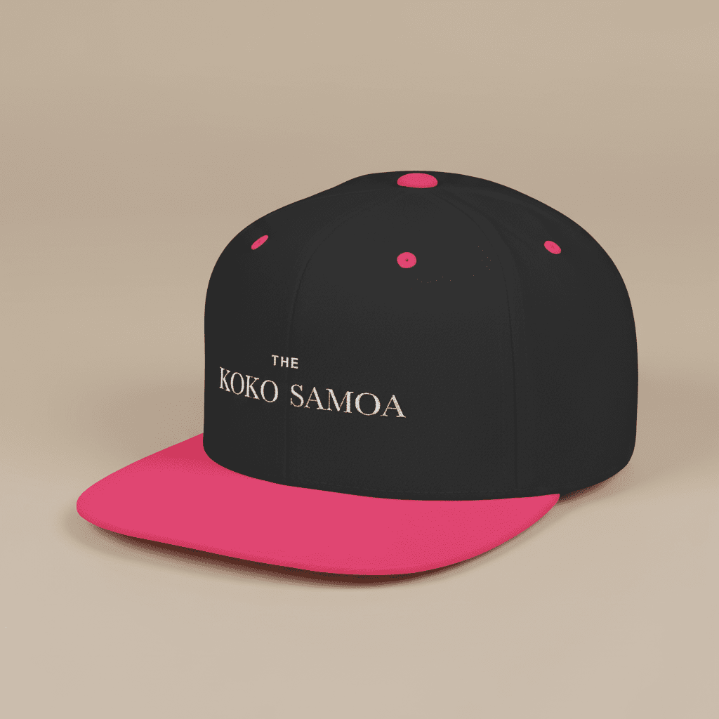 Flat Bill Snapback Hat - Classic - Brand Embroidery - AU/NZ/USA - The Koko Samoa