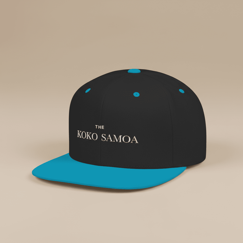 Flat Bill Snapback Hat - Classic - Brand Embroidery - AU/NZ/USA - The Koko Samoa
