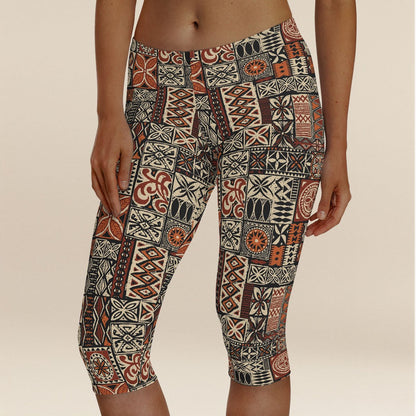Women's Capri Leggings - Elei - AU/NZ/USA - The Koko Samoa