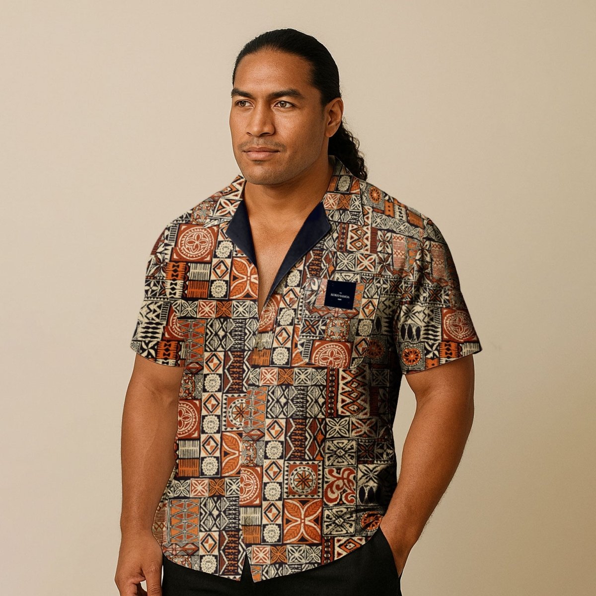 KoaTech™ - Hawaiian Button - Down Shirt - Elei - AU/NZ/USA - The Koko Samoa