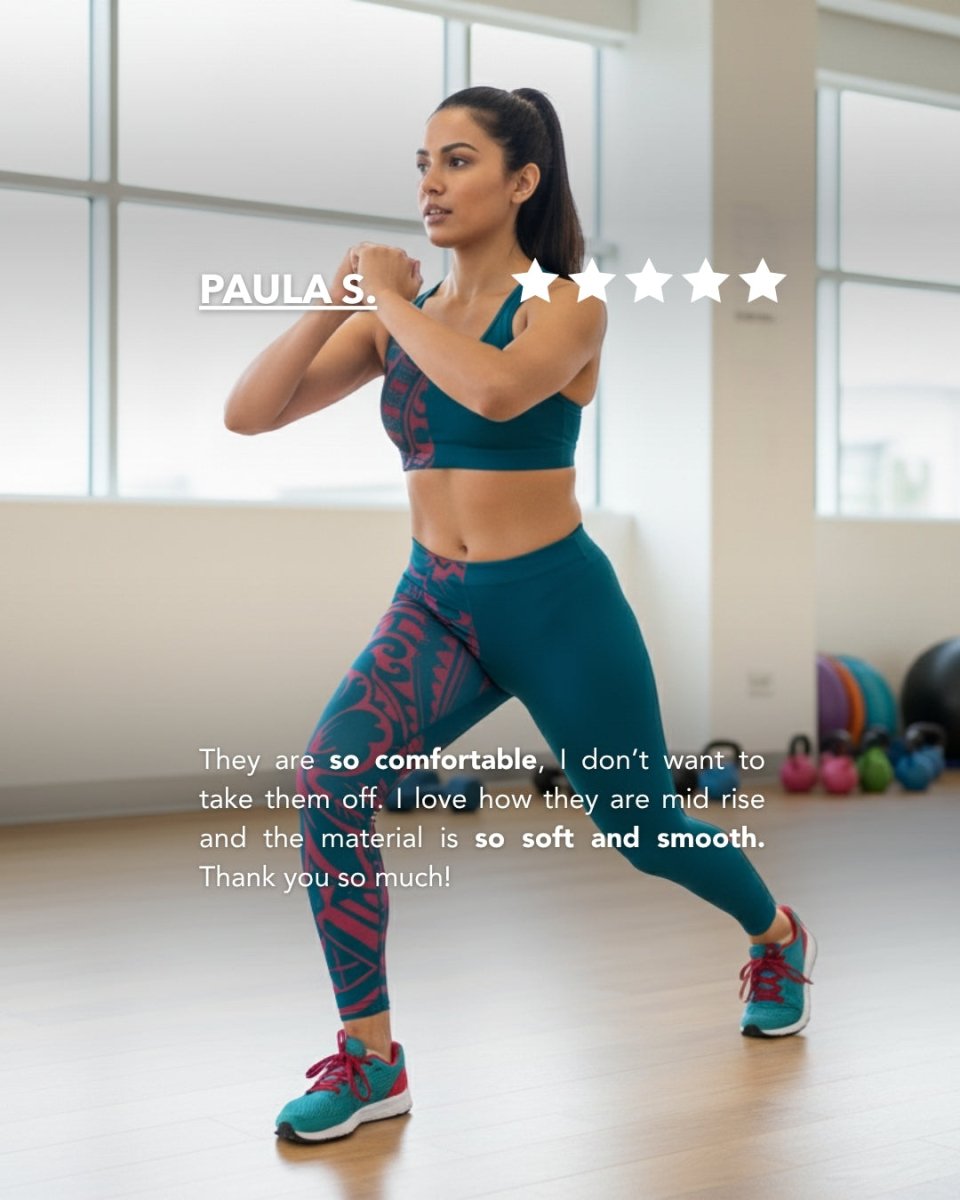 FYBY IslandFlex mid-rise leggings in Bloom Winterberry Blue, featuring seamless design and vibrant color for active wear.