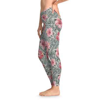 IslandFlex Leggings - Solosolo Blooms - AU/NZ/USA - The Koko Samoa