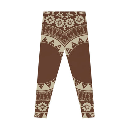 PasifikaOne Mid - Rise Leggings - Fiji Brown - AU/NZ/USA - The Koko Samoa