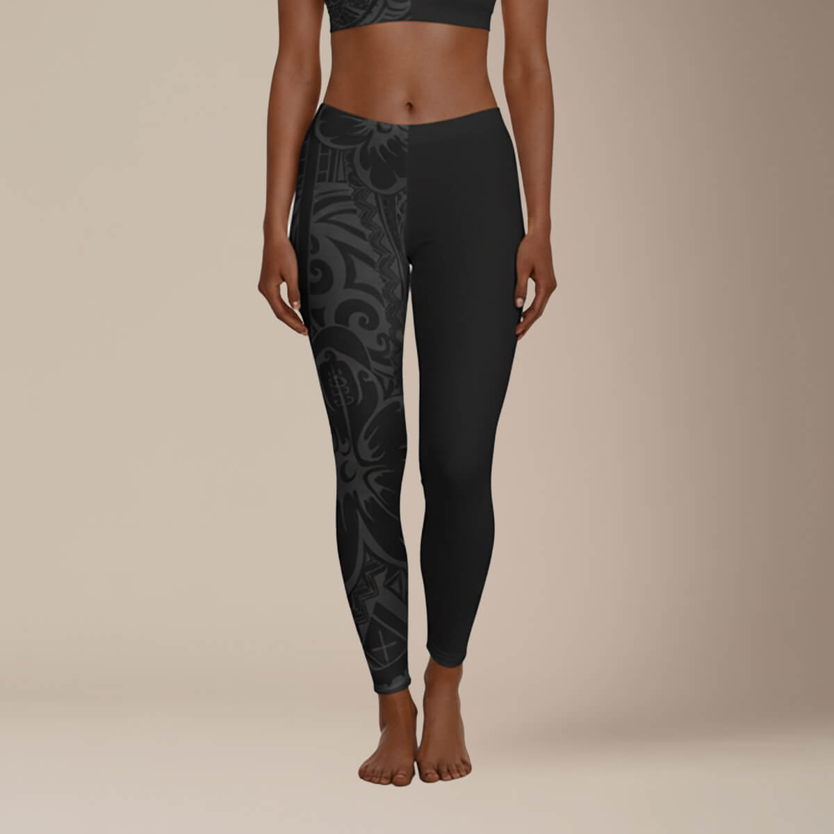 IslandFlex Mid - Rise Leggings - Dark Grey - AU/NZ/USA - The Koko Samoa