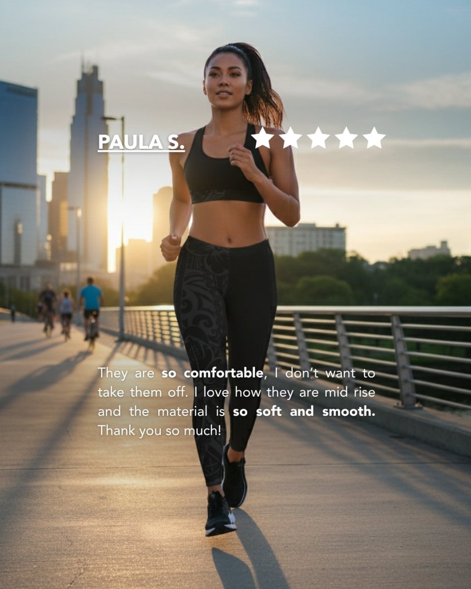 FYBY IslandFlex mid-rise leggings in Bloom Dark, showing seamless design and comfortable fit in a stylish dark pattern.