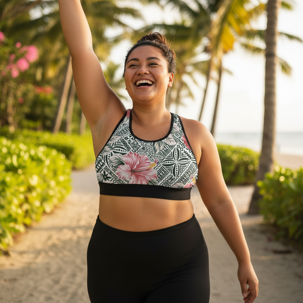 Black seamless sports bra with subtle stitching from FYBY's Solosolo Blooms collection, designed for comfort and support.