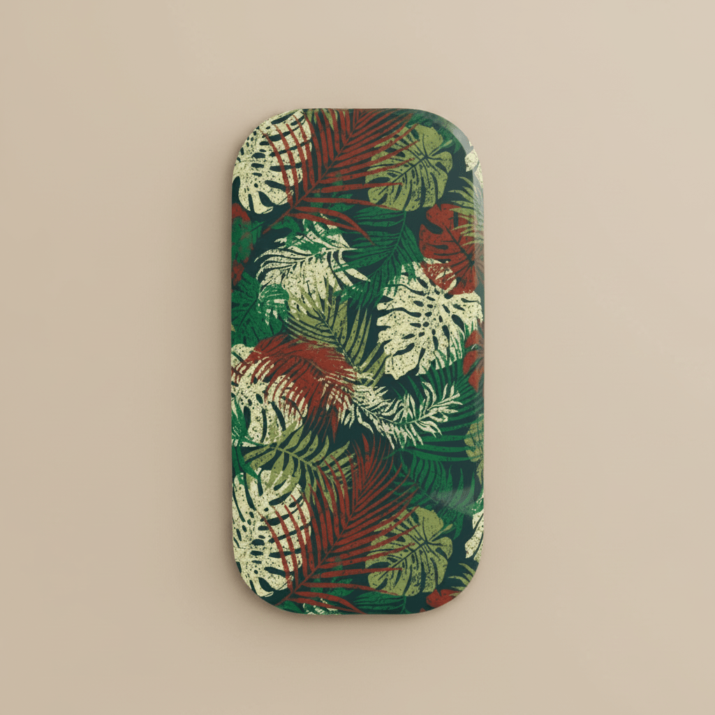 WOYC Tafatafa phone grip stand in black with Samoa Koko design, suitable for AU, NZ, and USA devices.