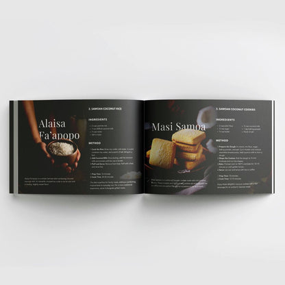 Hardcover A4 - Samoan Delights: 12 Samoan Recipes Cookbook - Vol 1 - AU/NZ/USA - The Koko Samoa