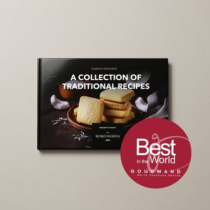 Hardcover A4 - Samoan Delights: 12 Samoan Recipes Cookbook - Vol 1 - AU/NZ/USA - The Koko Samoa