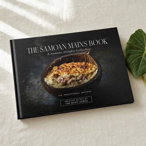 Hardcover Keepsake - The Samoan Mains Book: 6 Samoan Recipes - AU/NZ/USA