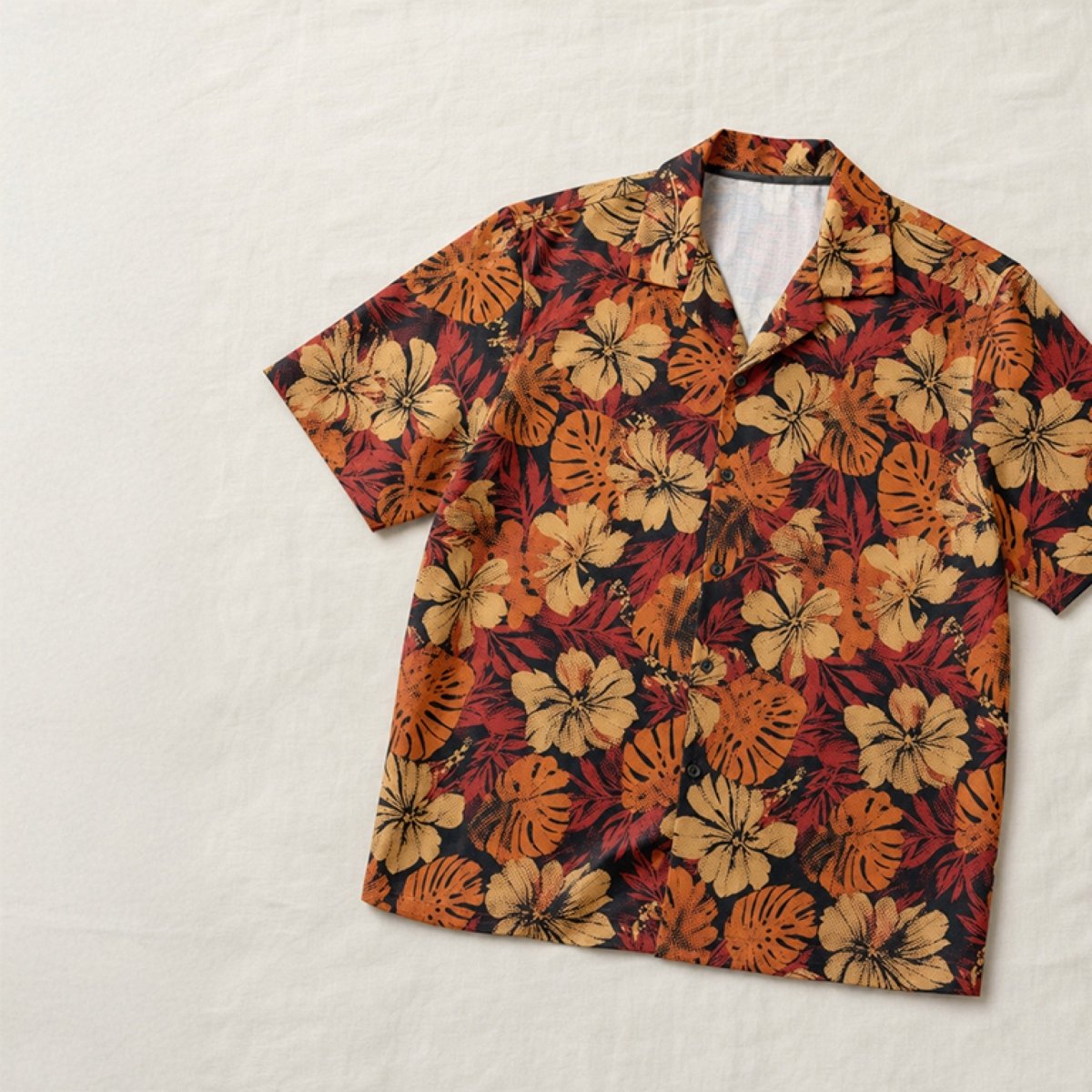 Hawaiian Camp Shirt - Lalomanu Ember - AU/NZ/USA - The Koko Samoa